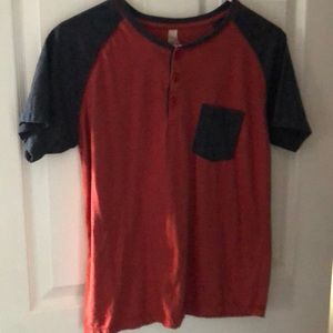 Boys red and blue MTL ss t shirt